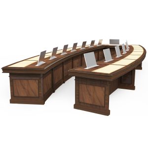 10876 | BOAT SHAPE CONFERENCE TABLE